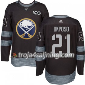 Buffalo Sabres tröja Kyle Okposo 21 1917-2017 100th Anniversary Adidas Svart Authentic - NHL Tröjor Herr